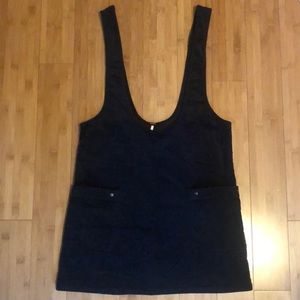 Free People corduroy black dress